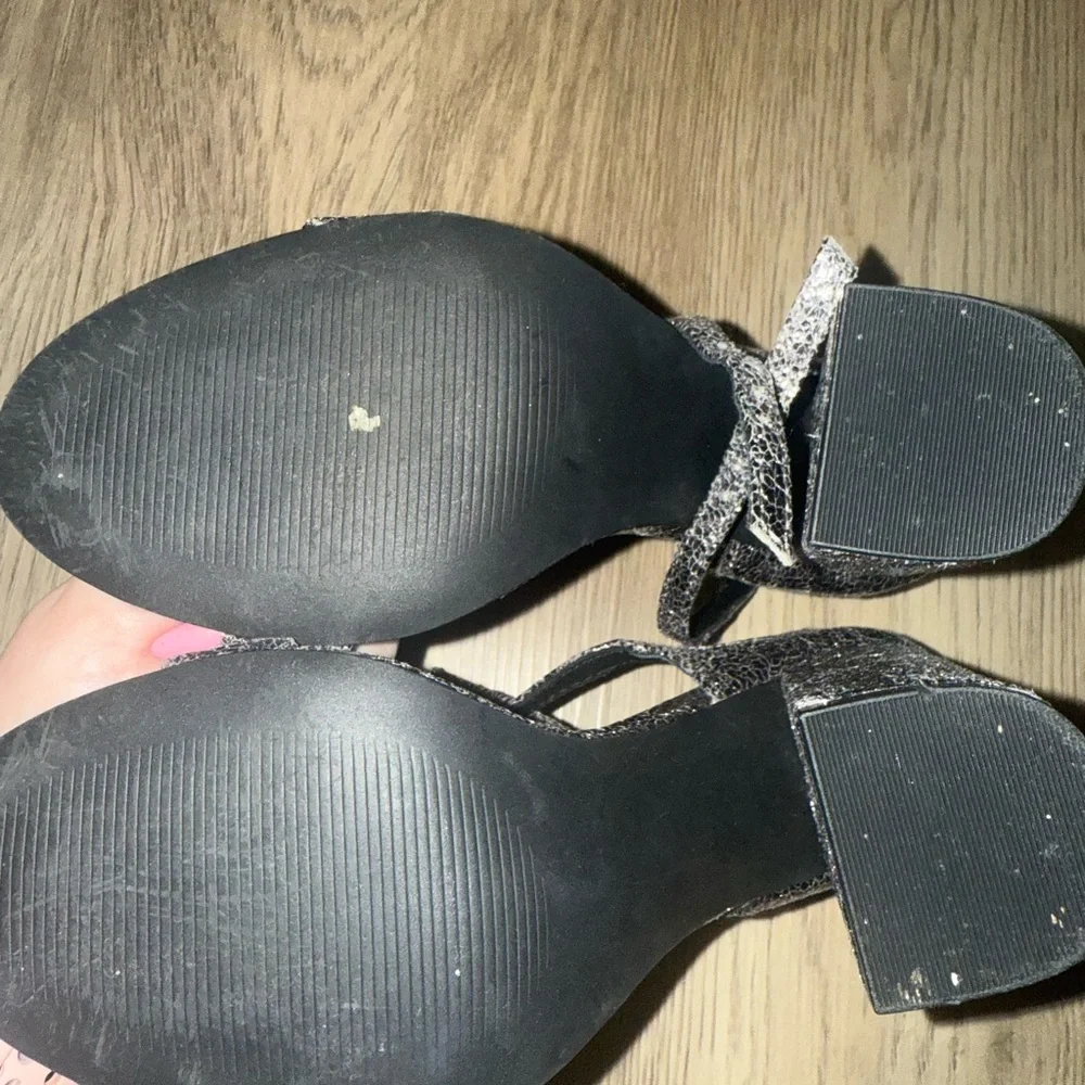 Steve‎ Madden Metallic Strappy Sandals
